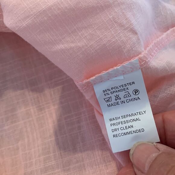 NWT Pink Lacy Top Size L - Picture 9 of 11